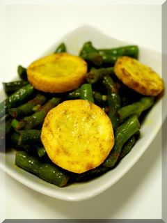 *ルクエでインゲンとズッキーニのサブジ♪-レシピのメイン写真