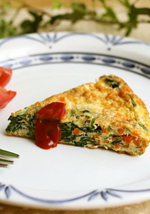 ほうれん草とツナのスパニッシュオムレツ風-レシピのメイン写真
