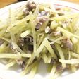 ウドと豚コマで塩麹きんぴら♪