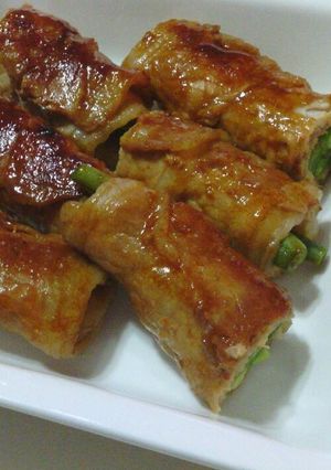 肉巻きインゲンの中華風甘辛焼き-レシピのメイン写真