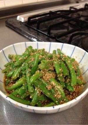 インゲン豆の胡麻和え-レシピのメイン写真