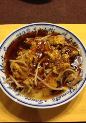 豚肉ともやしのふんわり卵あんかけ-レシピのメイン写真