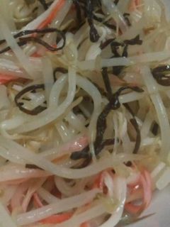 もやしの塩昆布和え-レシピのメイン写真