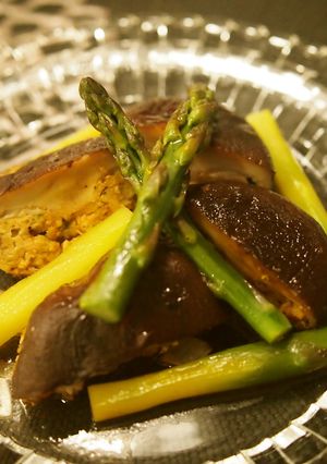 椎茸の海老入り挽肉詰め-レシピのメイン写真