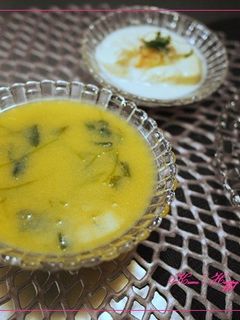 冷たいとうもろこしと三つ葉のスープ-レシピのメイン写真