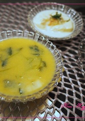 冷たいとうもろこしと三つ葉のスープ-レシピのメイン写真