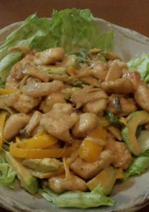 鶏とアボカドのマヨ炒め-レシピのメイン写真