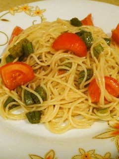 オクラとトマトのパスタ-レシピのメイン写真