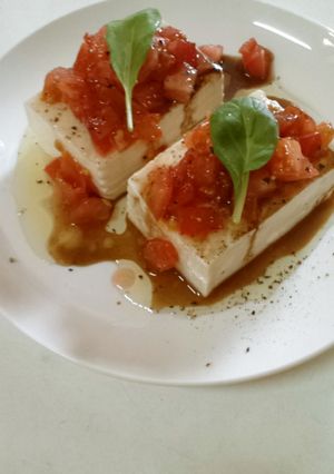 即席！トマトとバルサミコの冷奴-レシピのメイン写真