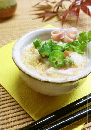 長芋と魚ニソの梅わさびすし酢ごま和え-レシピのメイン写真