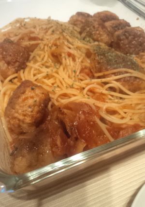 ルパンのミートボールスパゲッティ-レシピのメイン写真