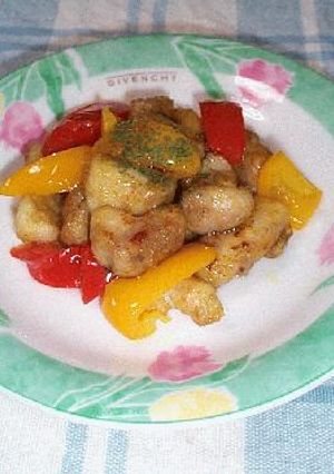 パプリカと鶏肉のカレー風味炒め-レシピのメイン写真