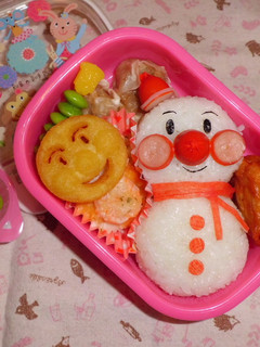 キャラ弁☆ゆきだるまアンパンマン-レシピのメイン写真