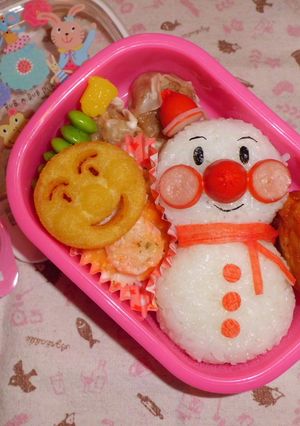 キャラ弁☆ゆきだるまアンパンマン-レシピのメイン写真
