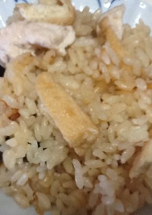 もっちり濃いめ☆鶏の炊き込みご飯-レシピのメイン写真