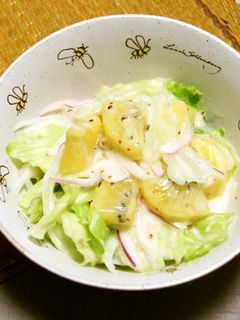 レタスとゴールドキウイのサラダ-レシピのメイン写真