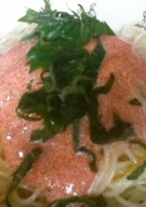 簡単☆明太冷製パスタ-レシピのメイン写真