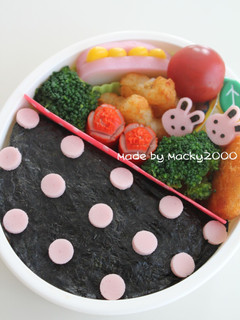 海苔弁Ver♪水玉ごはんのお弁当♪-レシピのメイン写真