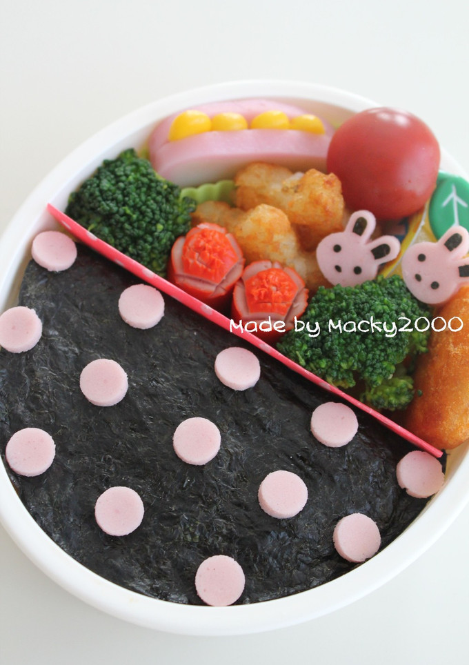 海苔弁Ver♪水玉ごはんのお弁当♪-レシピのメイン写真