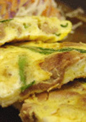 豚生姜焼肉でとんぺい焼き-レシピのメイン写真