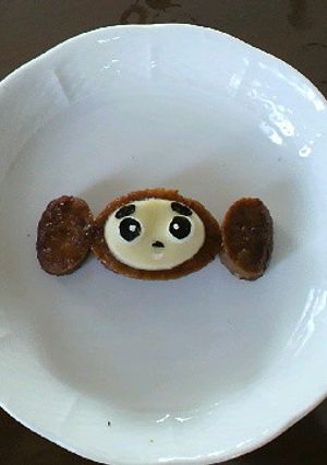 レトルトハンバーグでチェブラーシカ-レシピのメイン写真