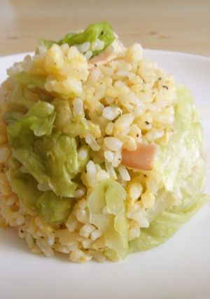 パラパラ♪卵レタスのチャーハン　-レシピのメイン写真