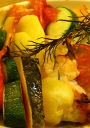やわらか～い鶏とあま～い野菜のグリル-レシピのメイン写真