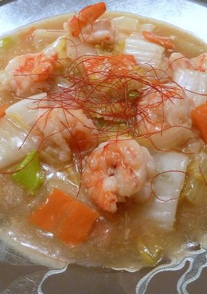 えびと白菜のうま煮　～塩麹レシピ-レシピのメイン写真