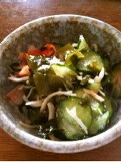 キュウリとワカメの酢の物-レシピのメイン写真