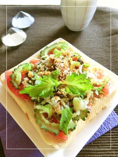 しらすとゴーヤとトマトの和トースト-レシピのメイン写真