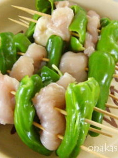 ピーマンと鶏胸肉の串焼き-レシピのメイン写真