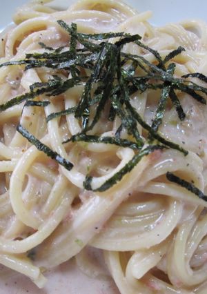 ふりかけで★たらこクリームスパゲッティ-レシピのメイン写真