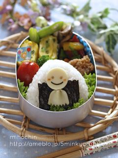 【キャラ弁】パスタで★てるてる坊主弁当-レシピのメイン写真