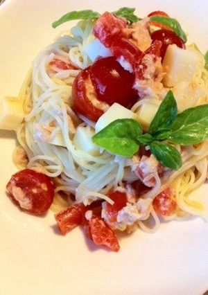 ☆フレッシュトマトの冷製パスタ☆-レシピのメイン写真