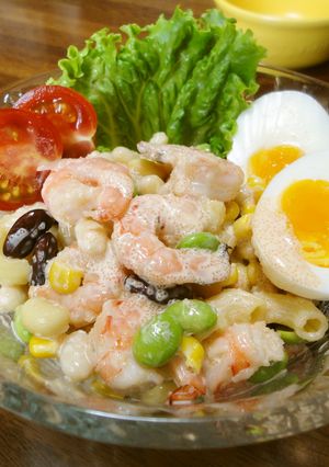 えびと３色ビーンズのカラフル明太サラダ☆-レシピのメイン写真