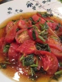 トマトとモロヘイヤのイタリアンお浸し-レシピのメイン写真