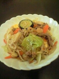 夏野菜でパッタイ(タイ風焼きそば)-レシピのメイン写真