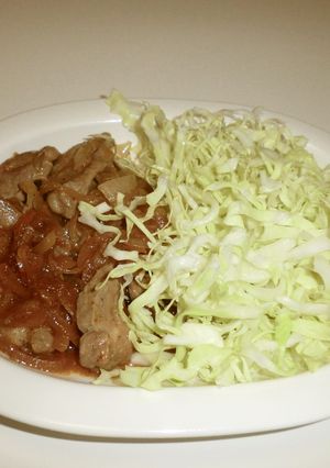 ゴマ風味♬豚皿-レシピのメイン写真