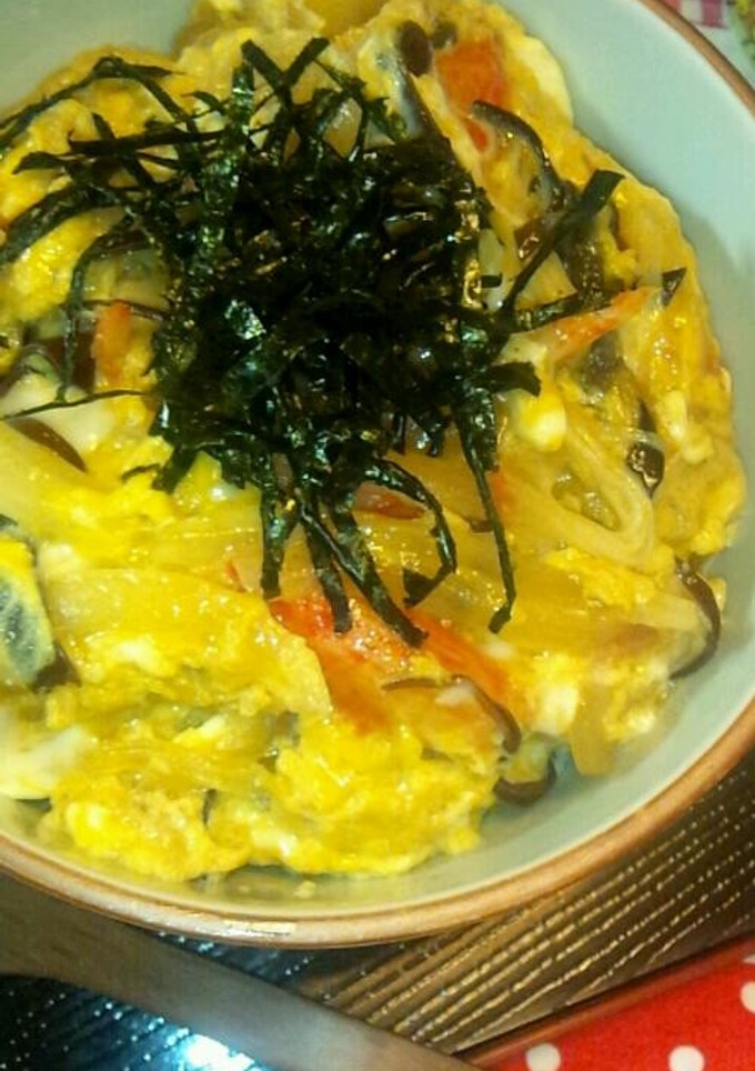 新玉ねぎたっぷりふぁとろたまご丼♪-レシピのメイン写真