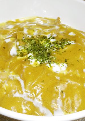 お蕎麦屋さんの豆乳クリーミーカレーうどん-レシピのメイン写真