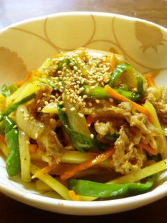 冷凍吉牛と野菜のコチュマヨ炒め(≧∇≦)-レシピのメイン写真