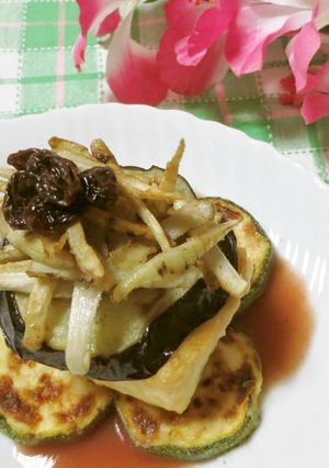 ナスとズッキーニでボリューム揚げだし豆腐-レシピのメイン写真