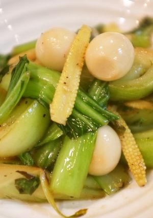 青梗菜とヤングコーンの青菜炒め-レシピのメイン写真