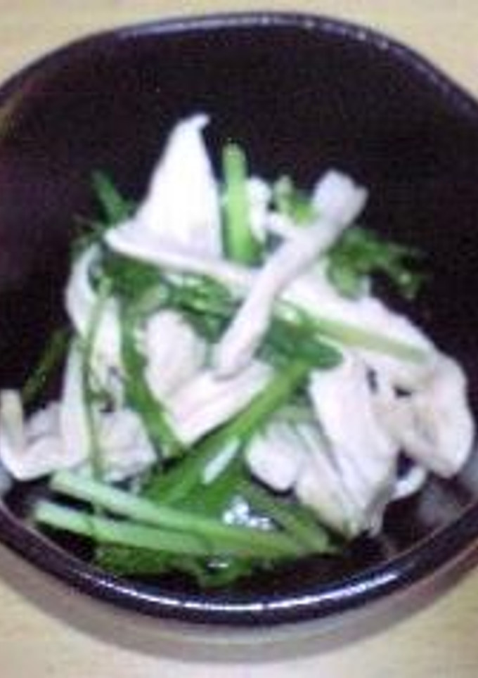 とりムネ肉と水菜の和え物風サラダ-レシピのメイン写真