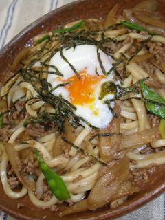 ごぼうがおいしい すき焼き風焼きうどん-レシピのメイン写真