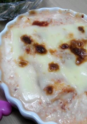ﾍﾙｼｰｷﾑﾁ豆腐ｸﾞﾗﾀﾝ♪+°-レシピのメイン写真