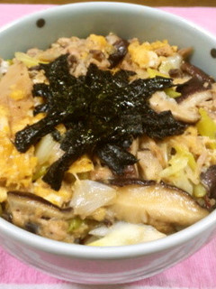 ☆簡単☆ツナと長ネギの卵丼♪【椎茸入り】-レシピのメイン写真