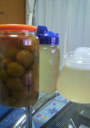同時に梅の甘煮と梅酢-レシピのメイン写真