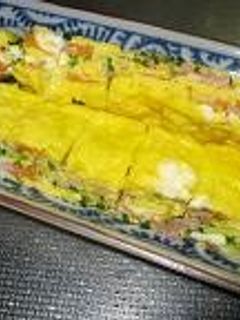 野菜たっぷり!ニラ卵焼き-レシピのメイン写真