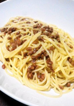 マヨ風味納豆パスタ-レシピのメイン写真